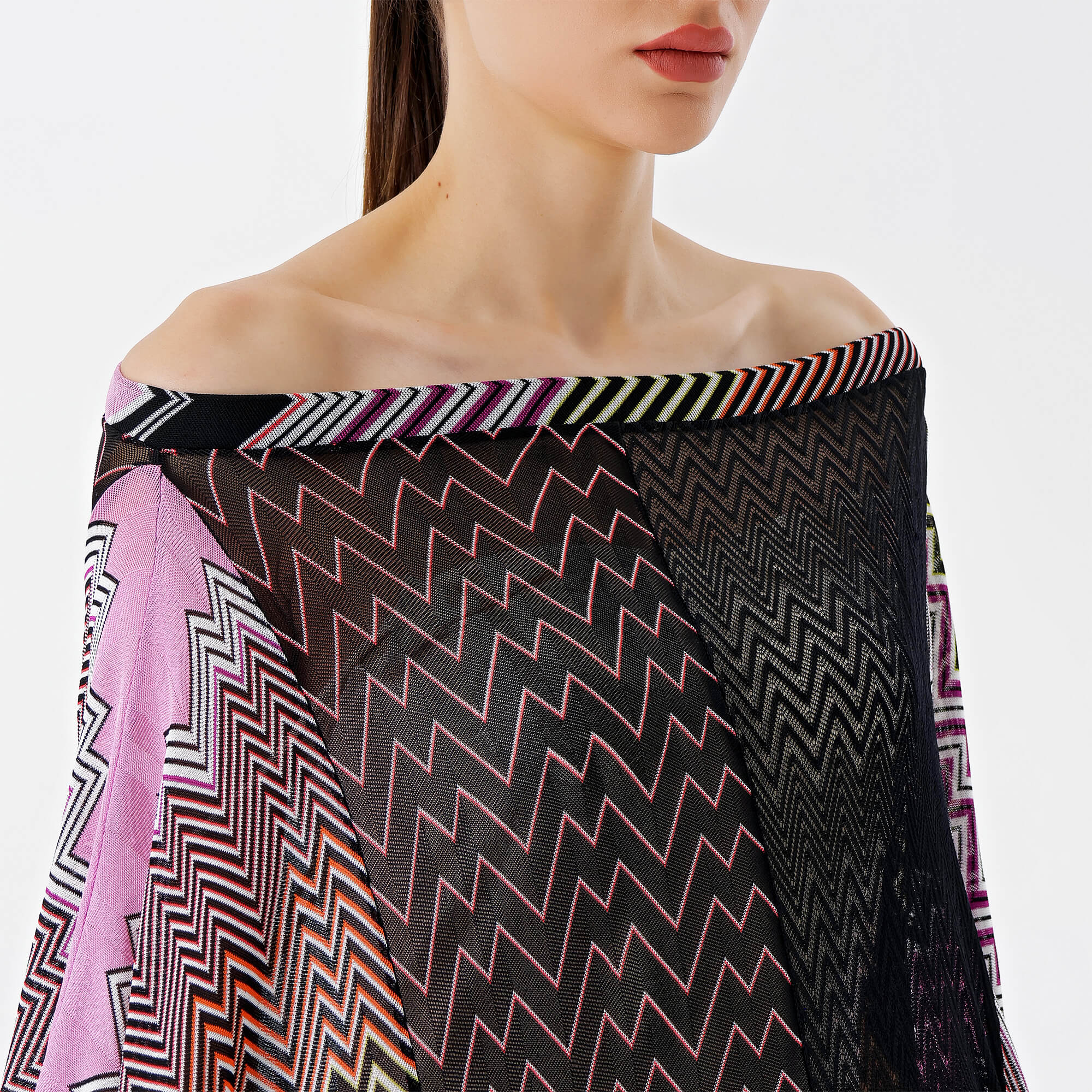 Missoni - Black&Pink Zigzag Pareo